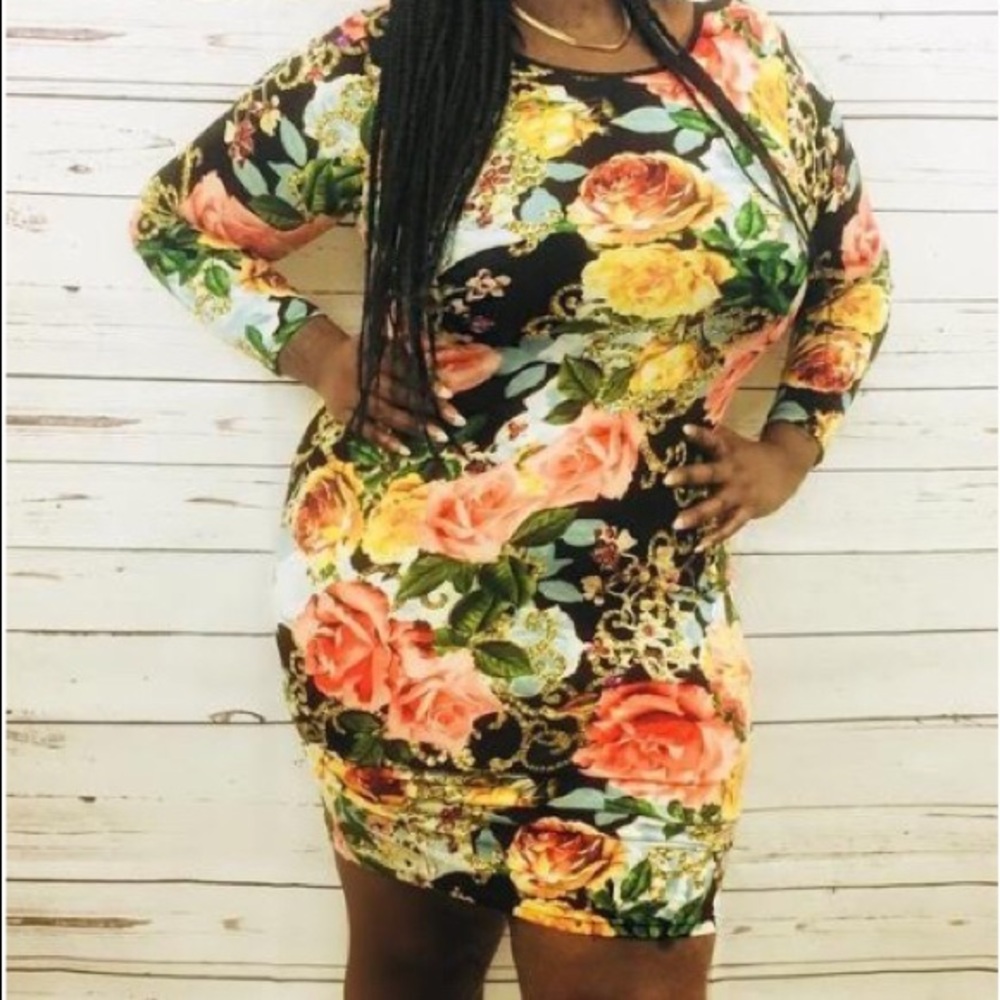 Floral Bodycon Dress